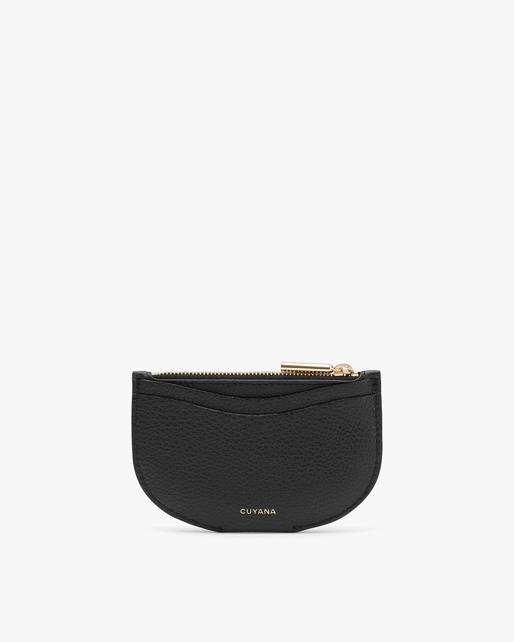 Small zippered pouch with brand name on front