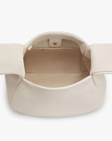 Open handbag viewed from above