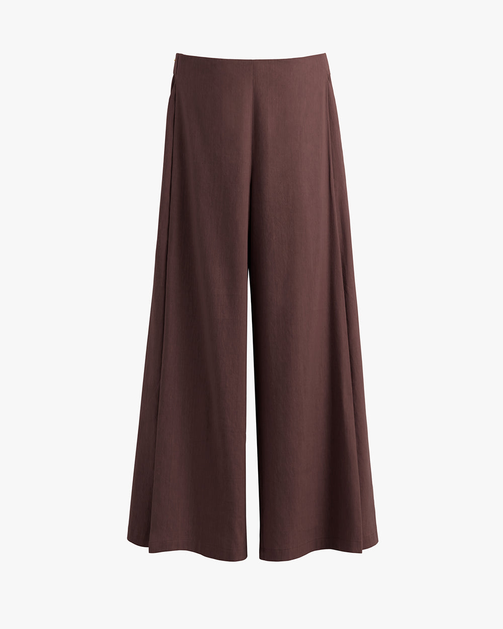 Wide-leg pants displayed against plain background