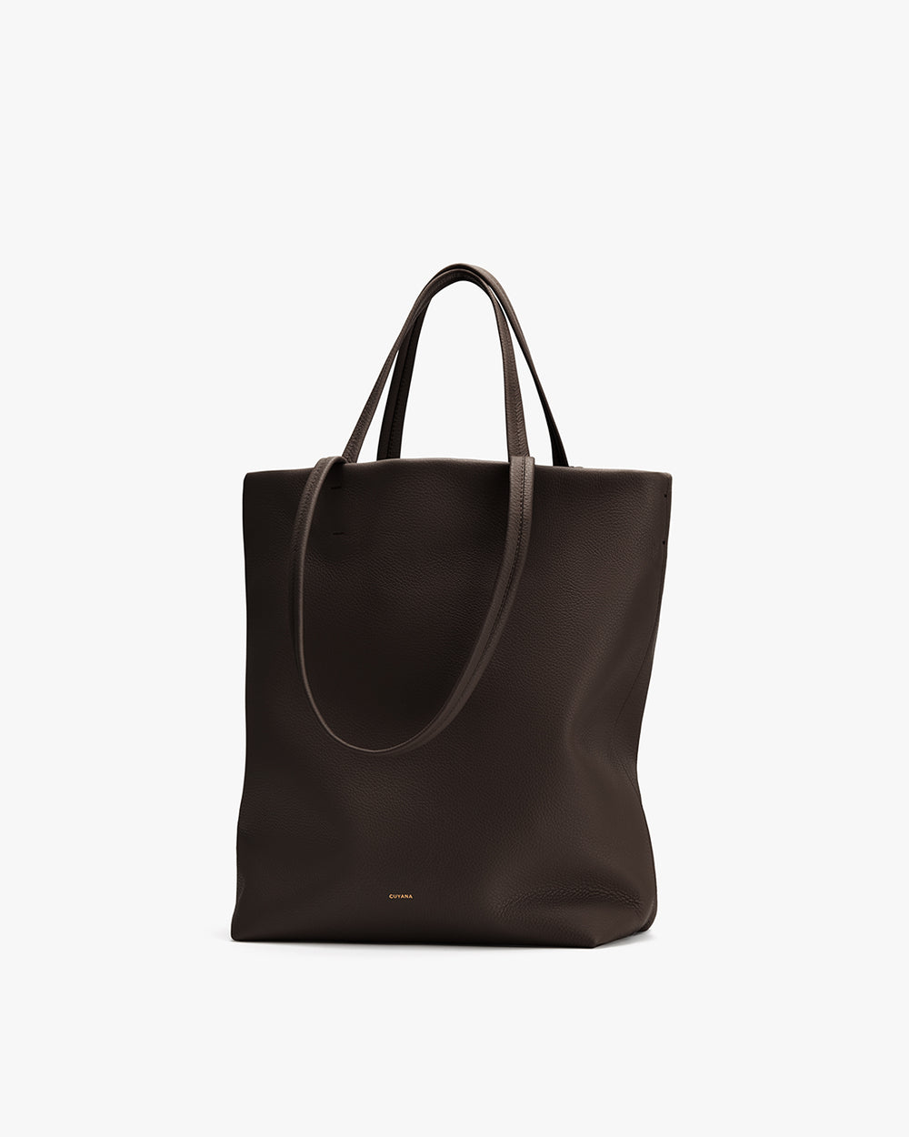 Tote bag with two handles displayed on a plain background.