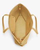 Open tote bag with two handles and an interior pocket.