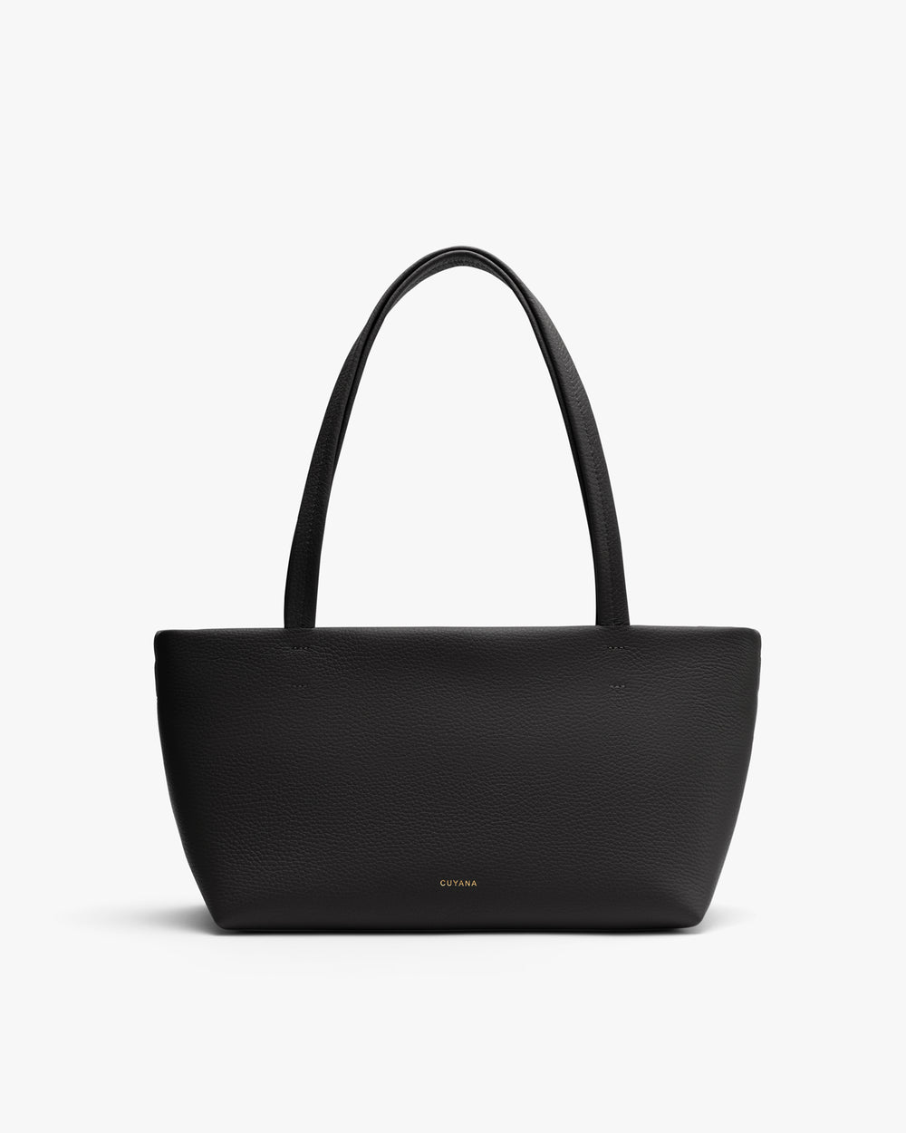 Handbag with two long straps and a simple design.