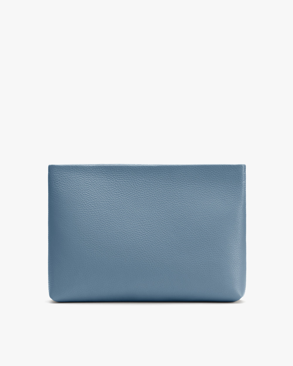 Rectangular leather pouch with textured surface.