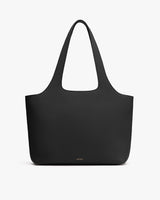 Tote bag with a minimalist design and textured surface