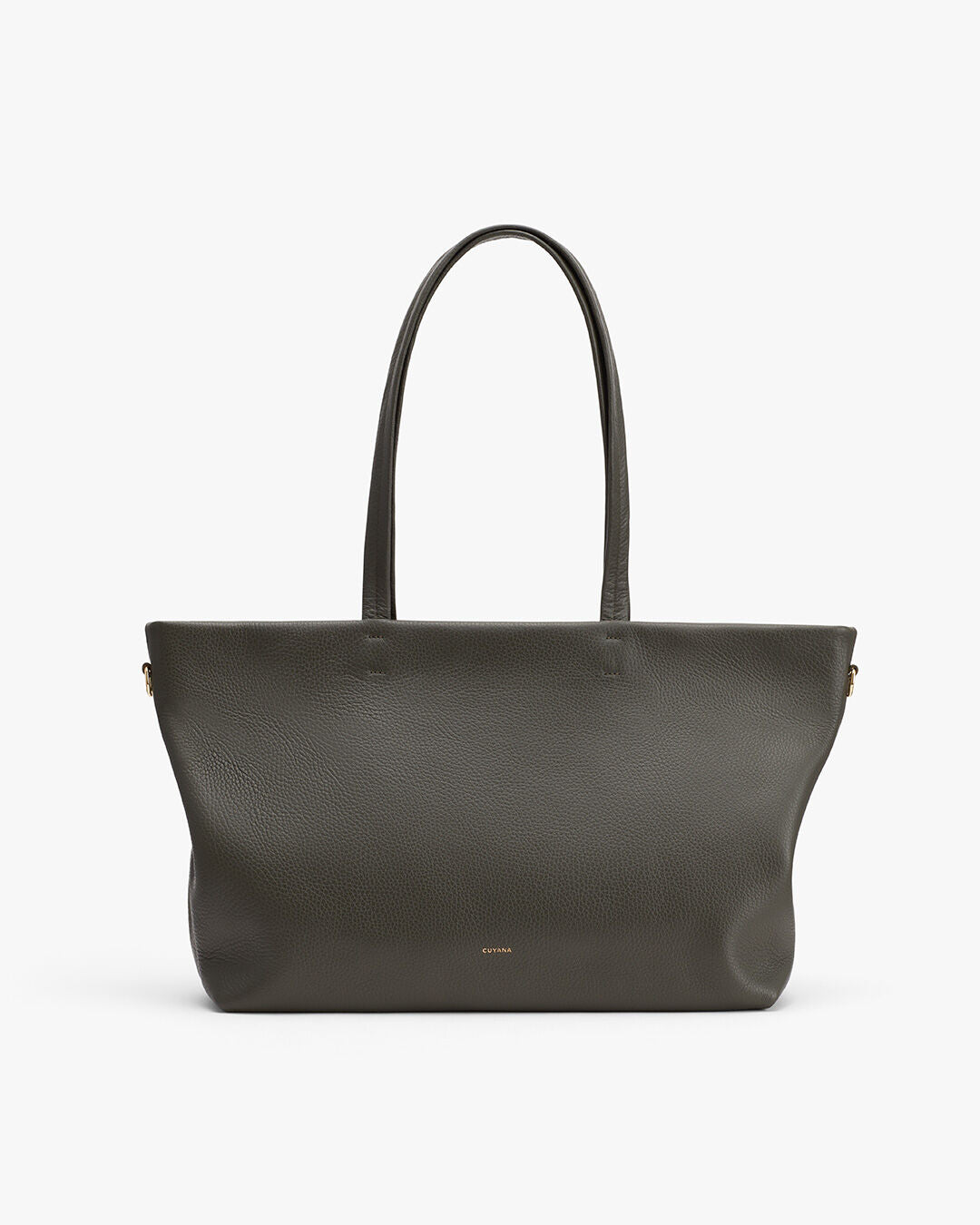 Large handbag with two handles and a zipper closure