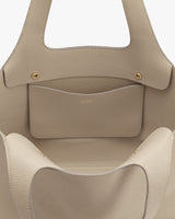 Open handbag with visible inner pocket